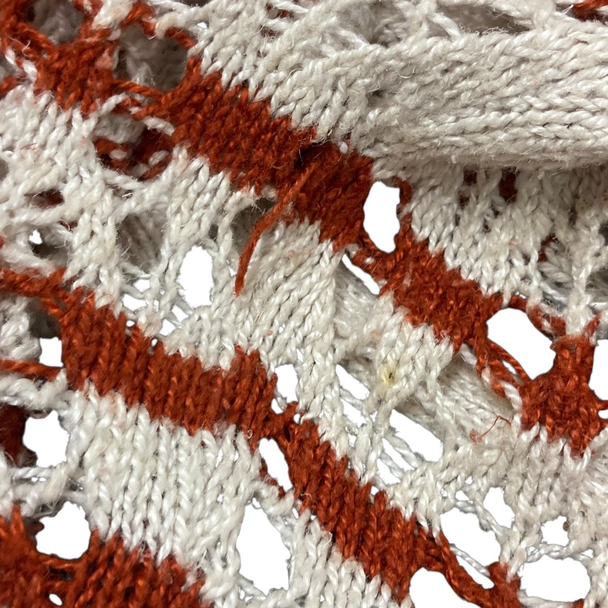 OUR LEGACY ボーダークロシェクロップドカーディガンW2223WZ WRAP KNIT 古着・中古-7枚目のアイテム画像