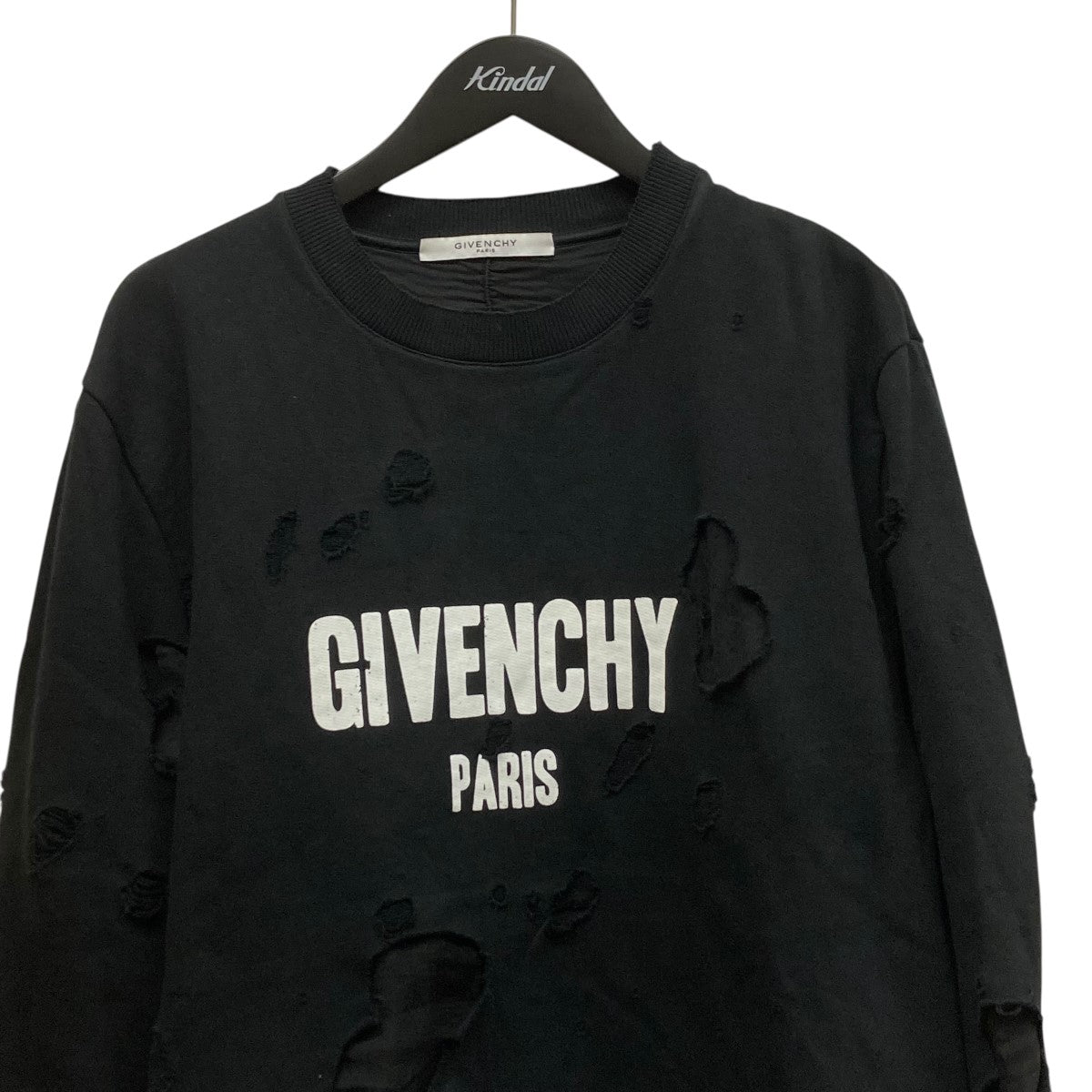 GIVENCHY(ジバンシィ) 16SSダメージ加工ロゴプリントスウェット