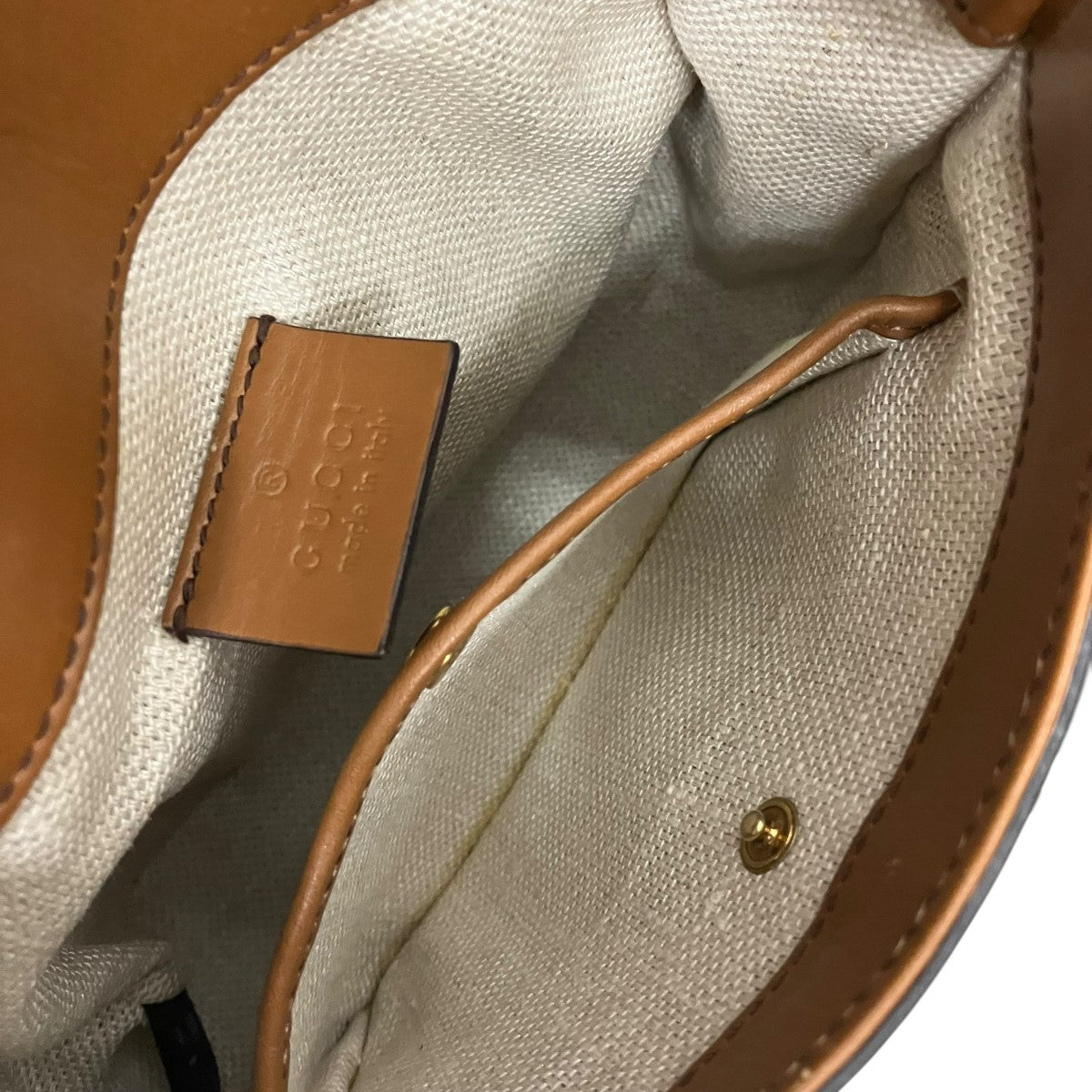 GUCCI(グッチ) Lady WebGGキャンバスショルダーバッグ 384821 ブラウン
