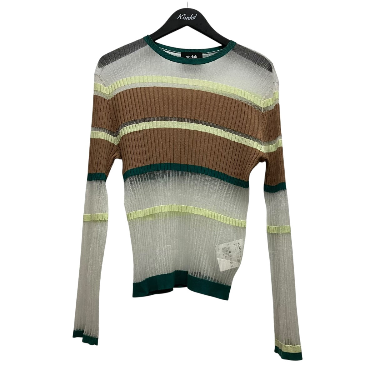 soduk 22SSシアーニットカットソー0422010507 breeze knit top 古着・中古-1枚目のアイテム画像