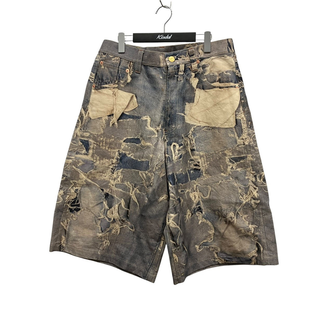 25AWTROMPE-L’OEIL PRINT BERMUDA SHORTS   IND転写プリントハーフパンツG15PT113