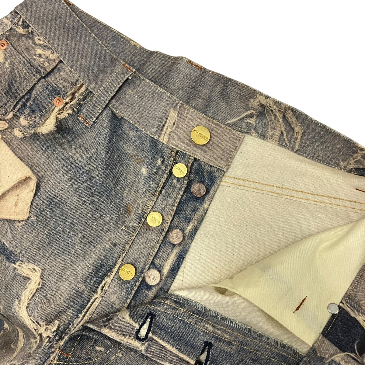 25AWTROMPE-L’OEIL PRINT BERMUDA SHORTS   IND転写プリントハーフパンツG15PT113