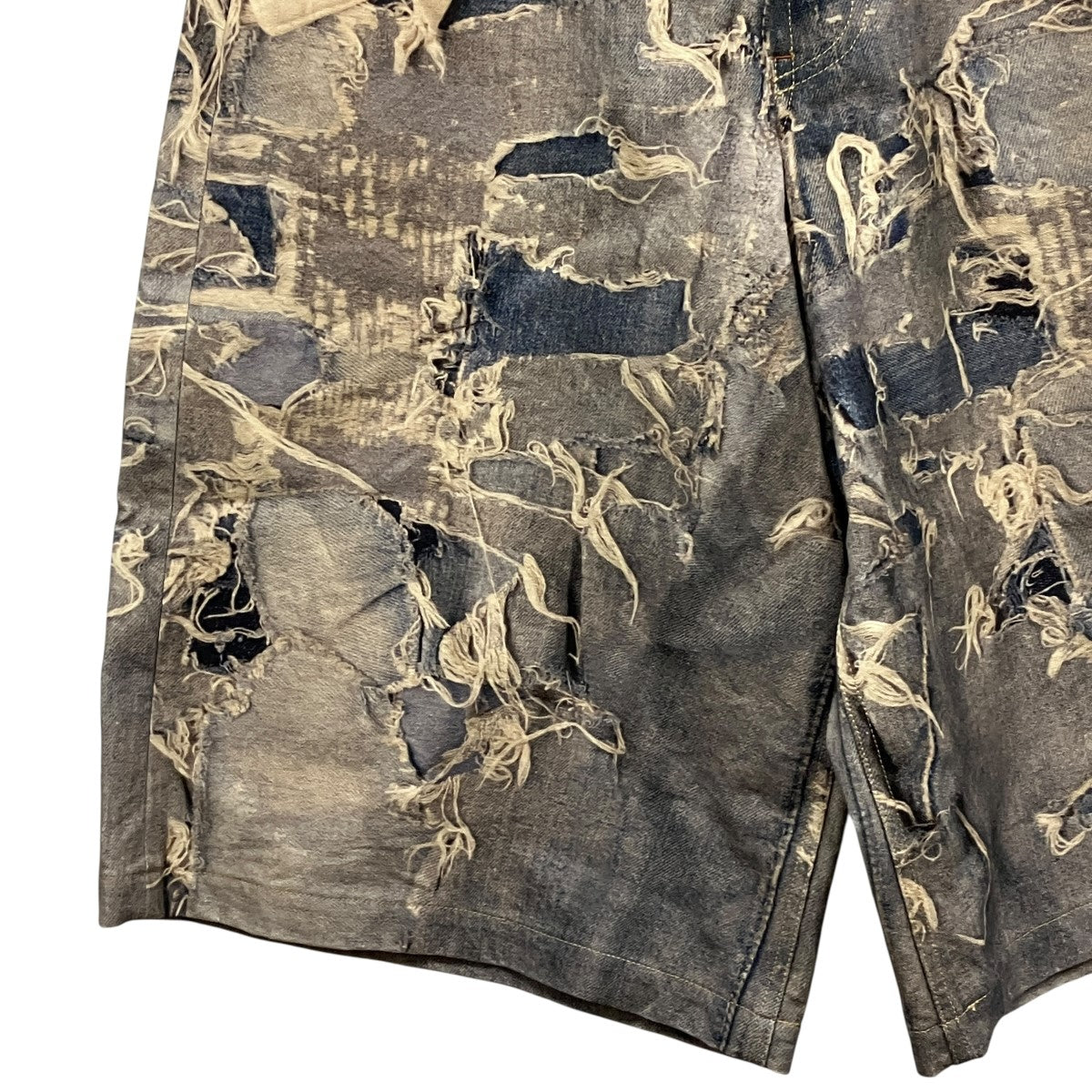 25AWTROMPE-L’OEIL PRINT BERMUDA SHORTS   IND転写プリントハーフパンツG15PT113