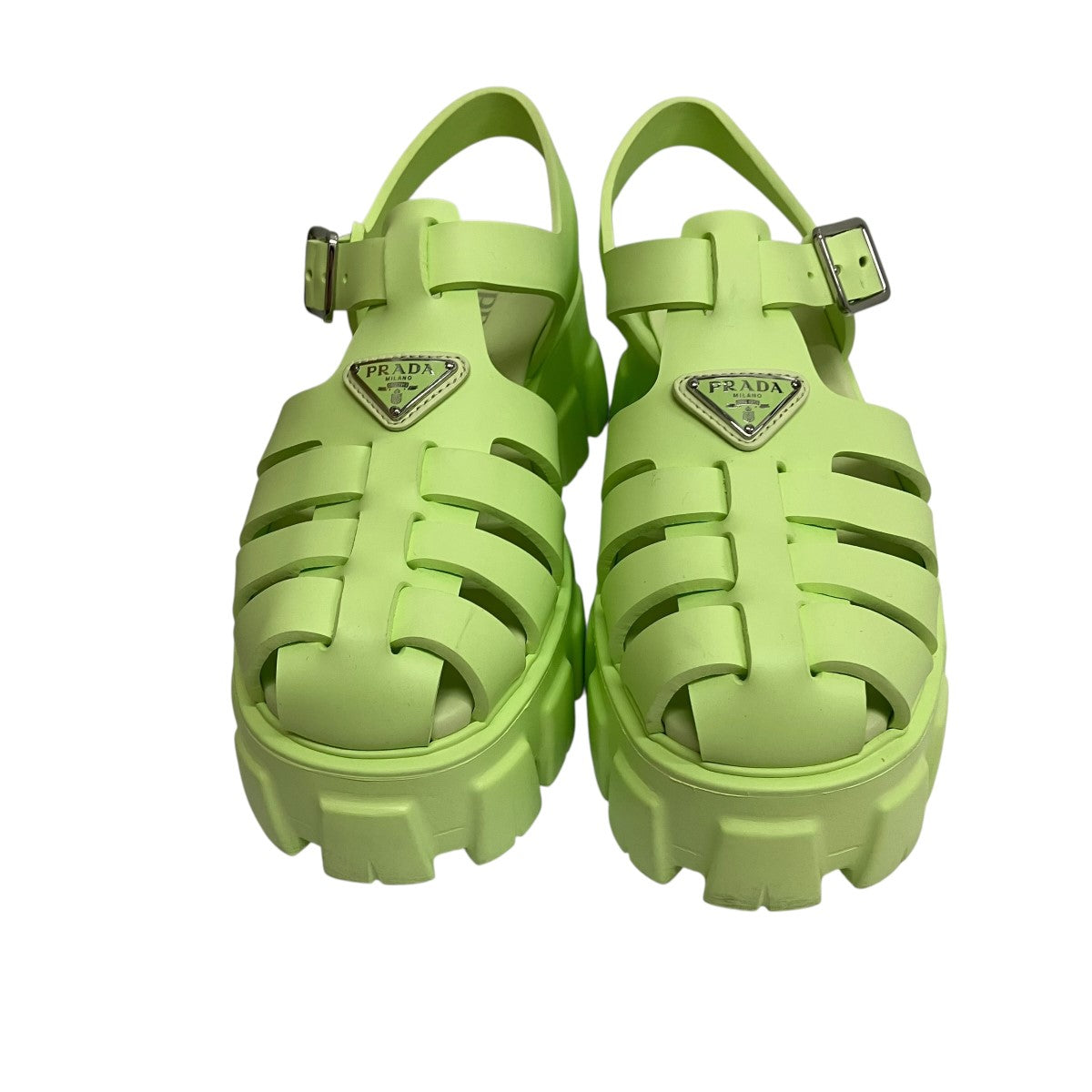 PRADA モノリス ラバーサンダル 古着・中古-2枚目のアイテム画像