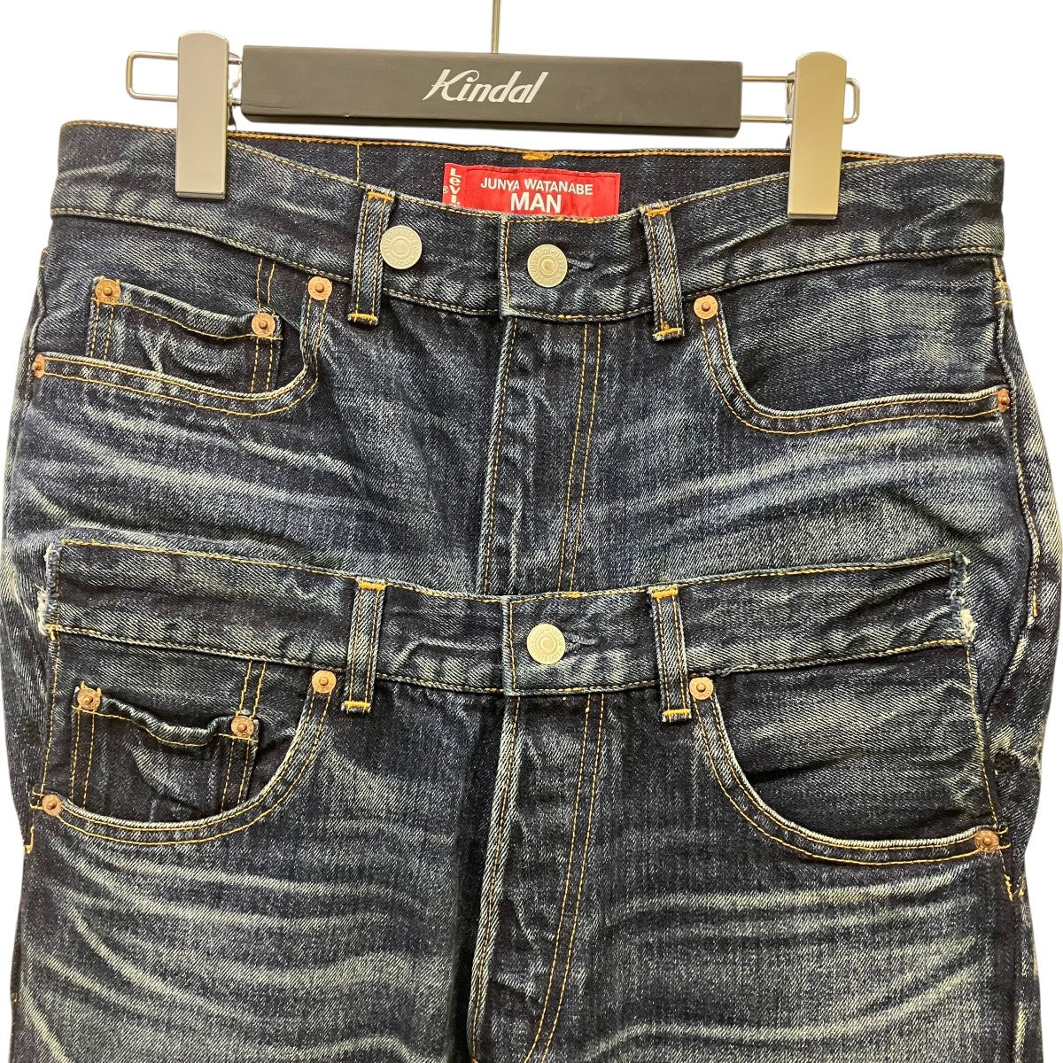 JUNYA WATANABE MAN 25SSダブルウエストデニムパンツWO-P208 古着・中古-3枚目のアイテム画像
