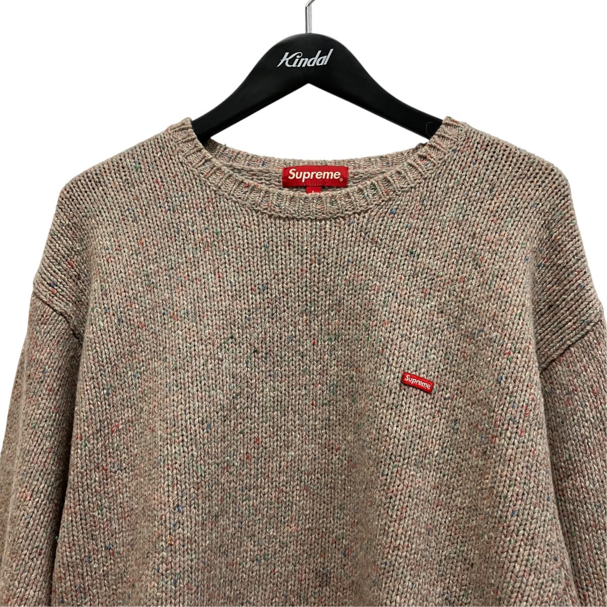 22AWSmall Box Speckle Sweaterクルーネックニット