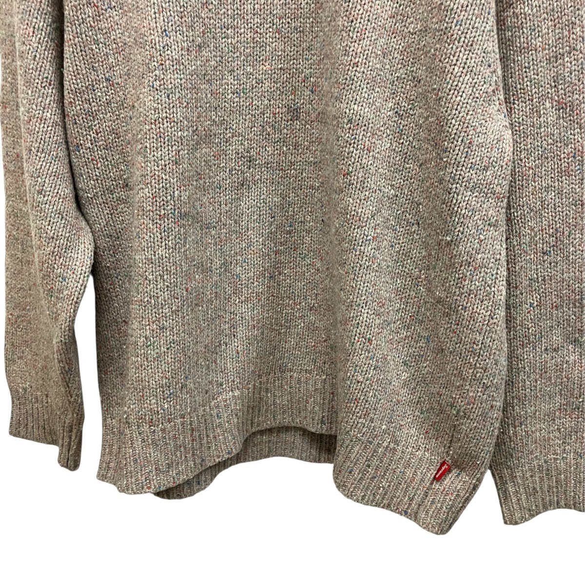 22AWSmall Box Speckle Sweaterクルーネックニット