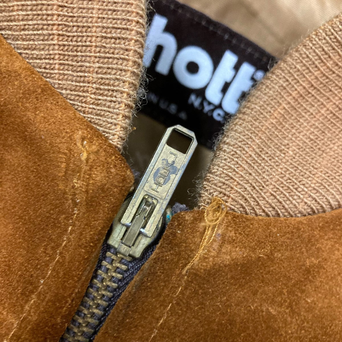 Schott(ショット) スウェードレザーブルゾン ブラウン サイズ 40