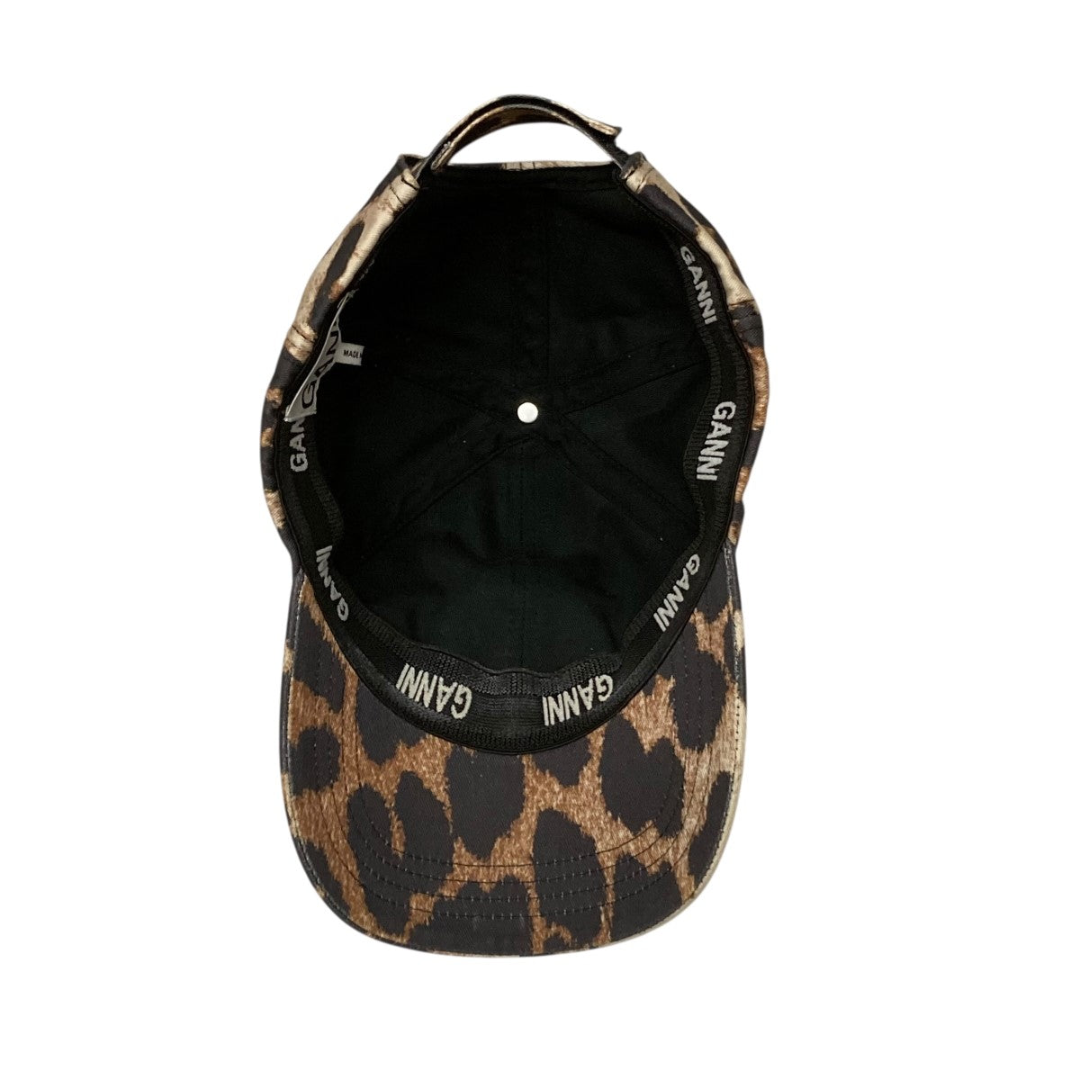 Ganni(ガニー) レオパード柄キャップ ブラウン サイズ 表記無し