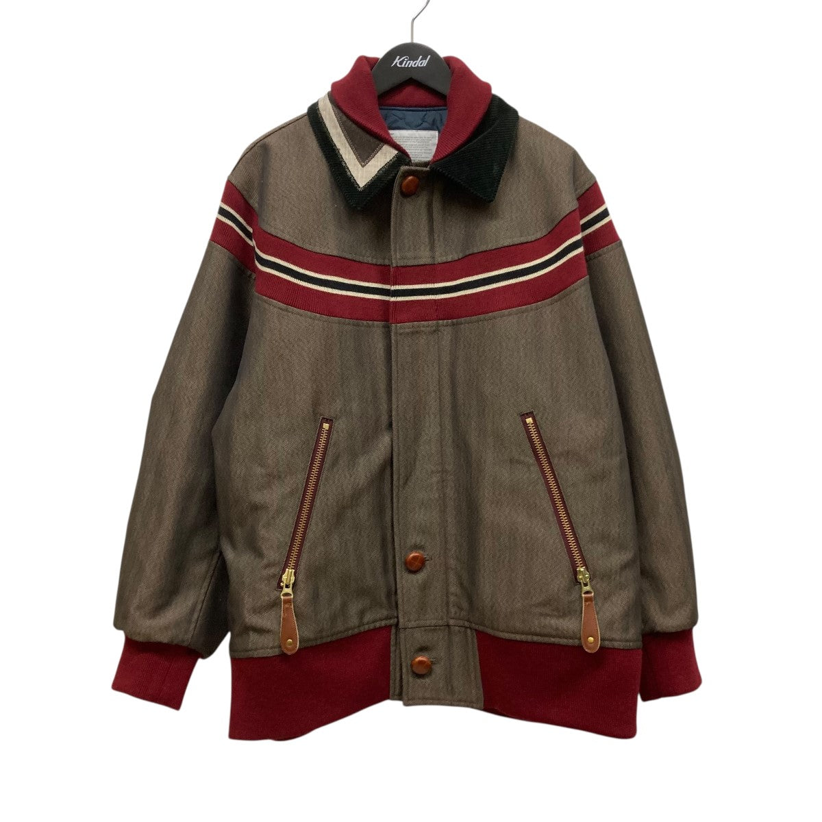 24AWヘリンボーンリブブルゾン24WCM-G08110