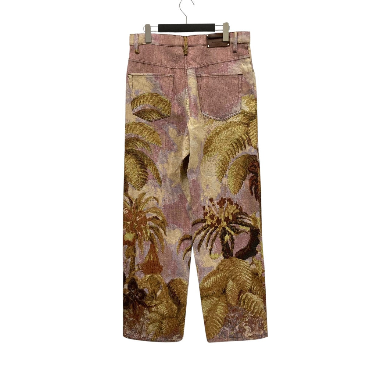 dries van noten 23aw パンツ DRIES VAN NOTEN(ドリスヴァンノッテン) 23AWジャガードパンツ ピンク