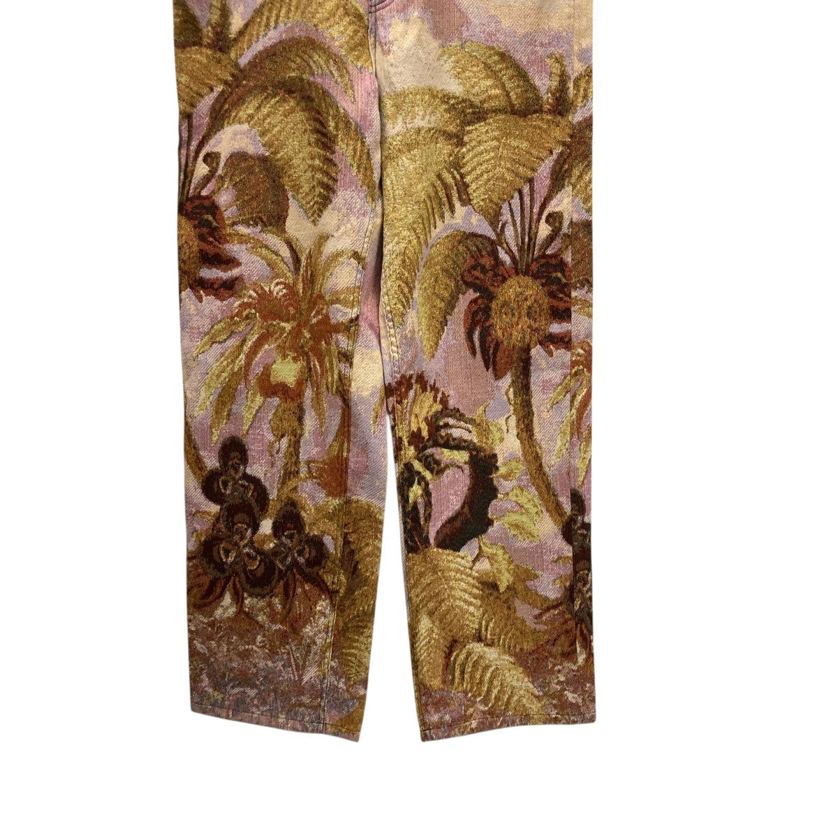 DRIES VAN NOTEN(ドリスヴァンノッテン) 23AWジャガードパンツ ピンク