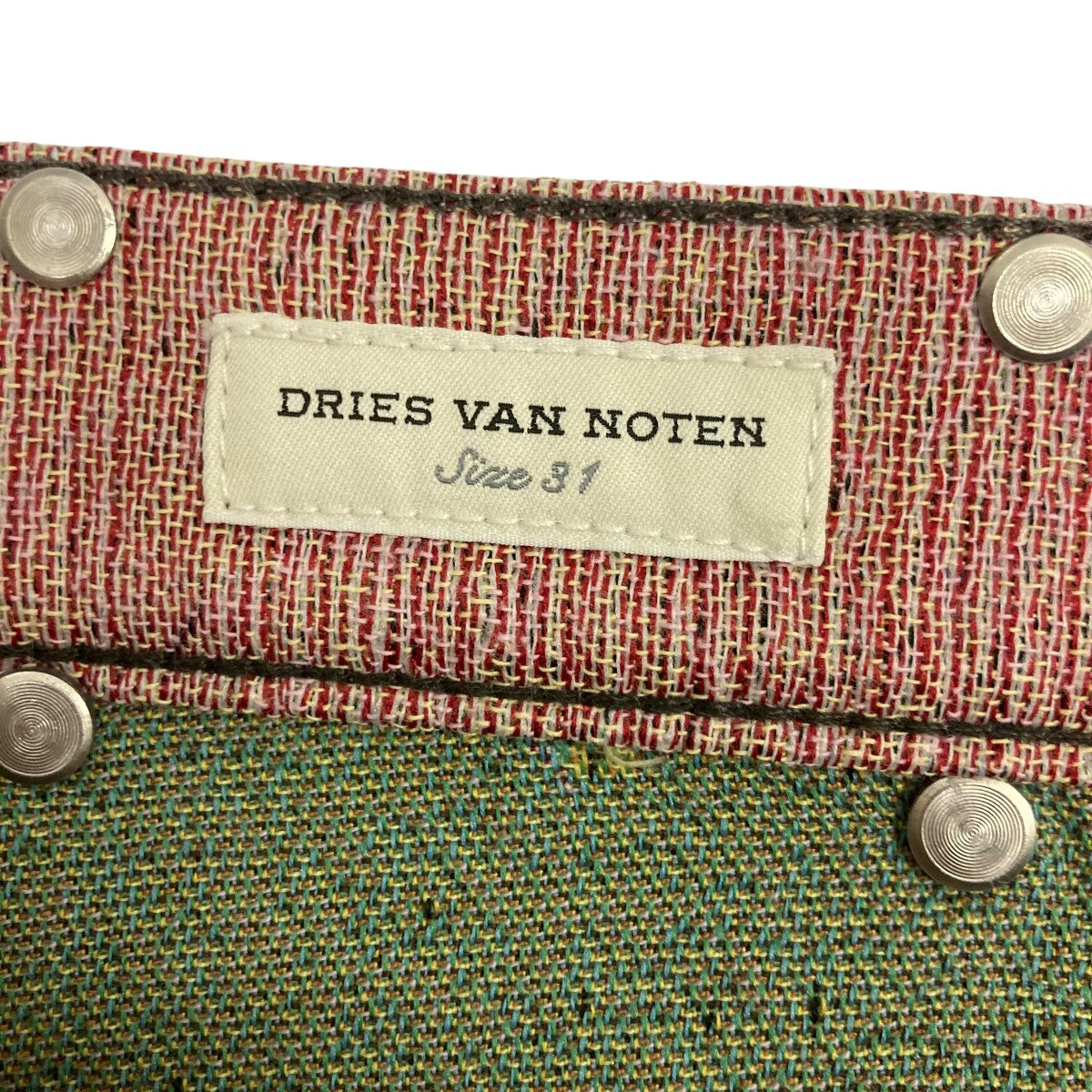 DRIES VAN NOTEN(ドリスヴァンノッテン) 23AWジャガードパンツ ピンク