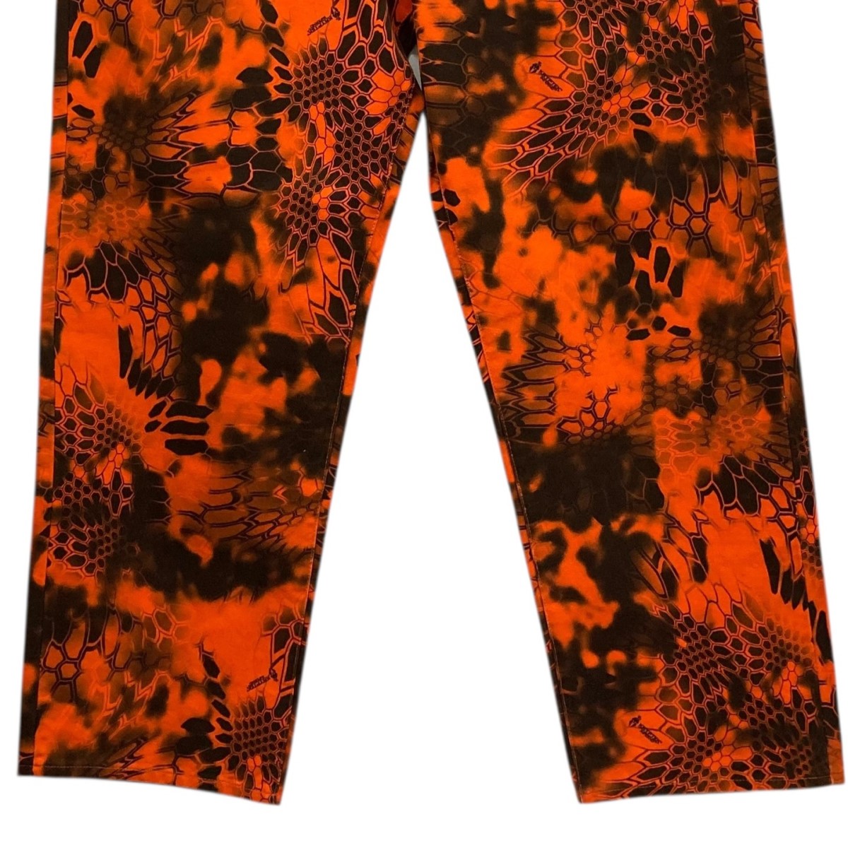 stussy(ステューシー) BIG OL JEANS総柄デニムパンツ オレンジ サイズ