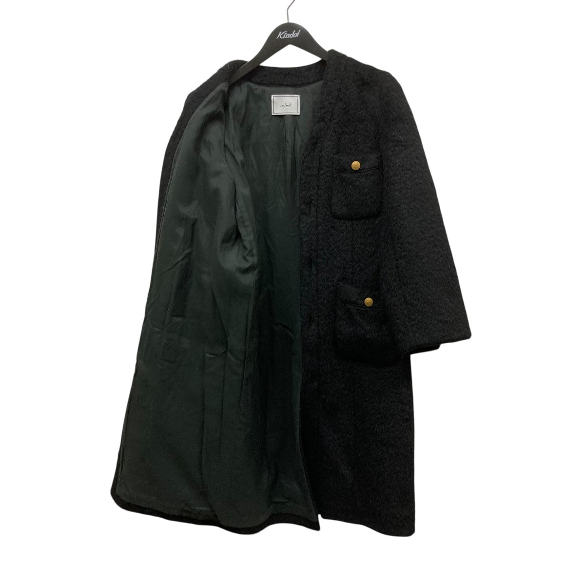 ノーカラーシャギーコートW22AW-03