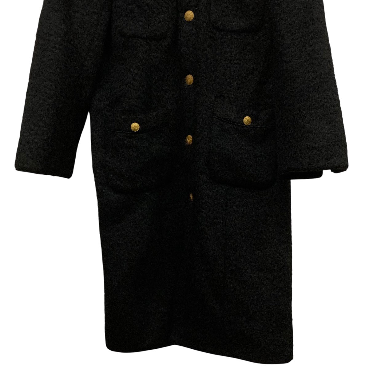 ノーカラーシャギーコートW22AW-03
