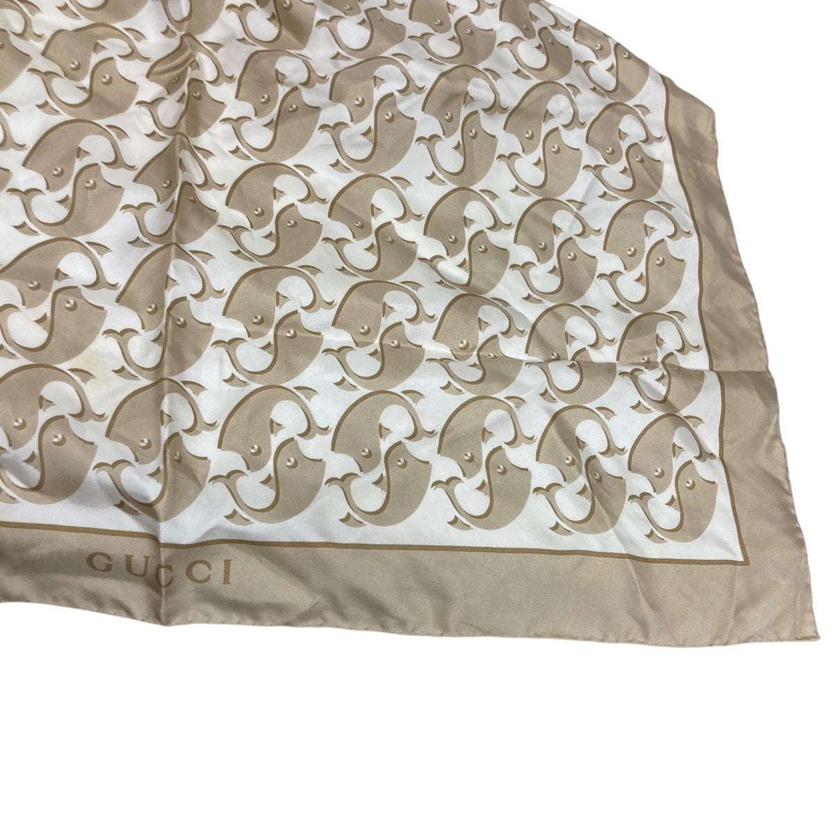 GUCCI 総柄シルクスカーフ 古着・中古-6枚目のアイテム画像