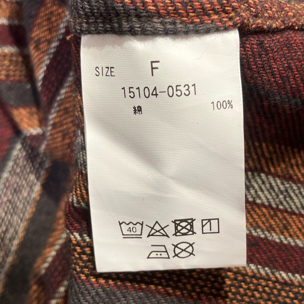 CLANE ストライプシャツワンピース15104-0531 古着・中古-5枚目のアイテム画像
