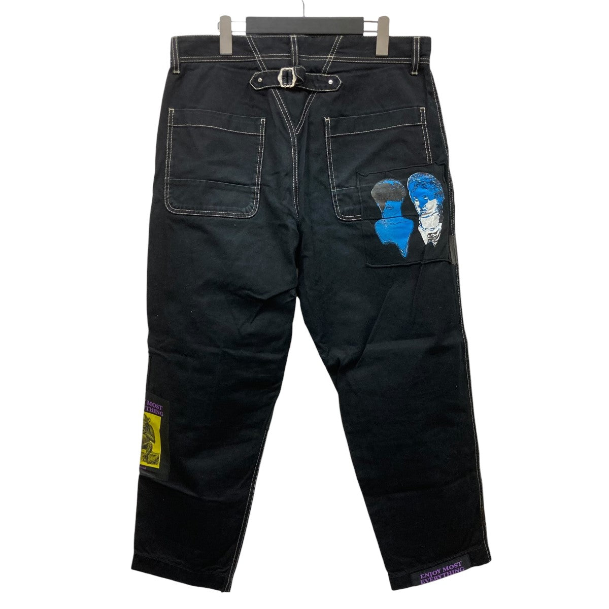 プリントデニムパンツ