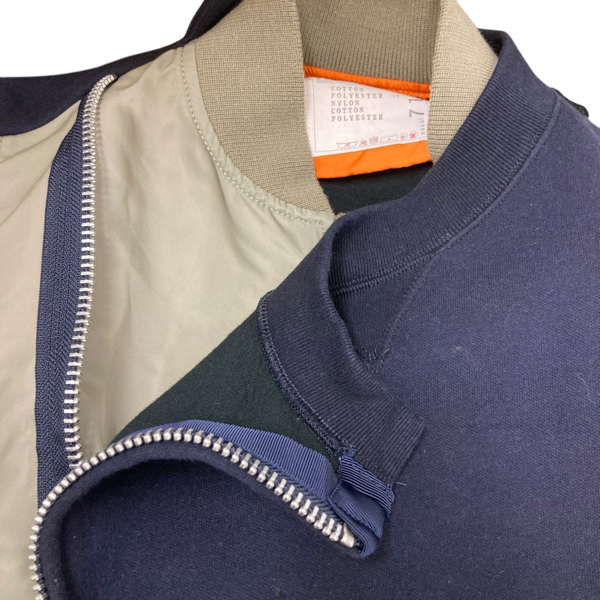 切替スポンジジャケット24-07109 Sponge Sweat Blouson