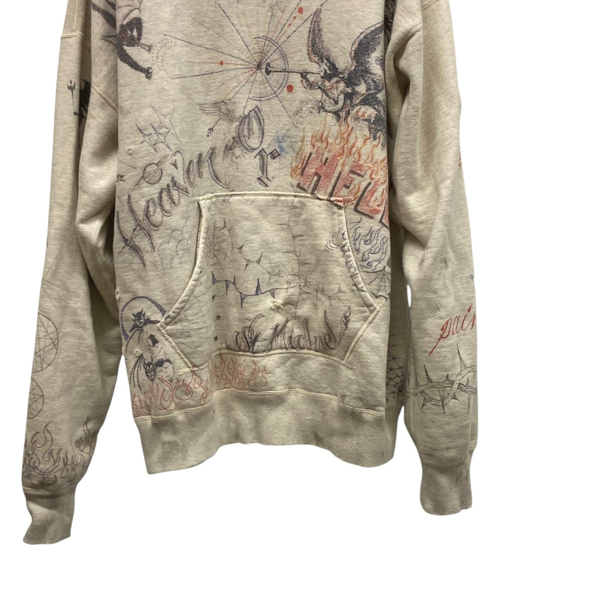 SAINT MICHAEL(セントマイケル) ヴィンテージ加工パーカーSM-A21-0000