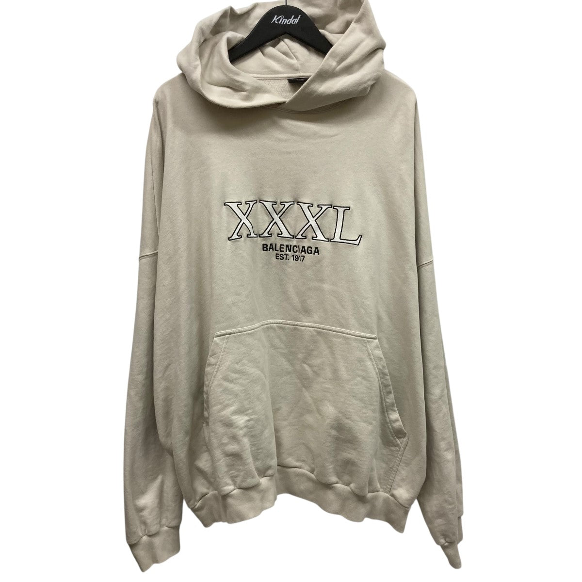 BALENCIAGA 22AWXXXL Hoodie Large FitXXXLフロントロゴパーカー713677 TNVD9 古着・中古-1枚目のアイテム画像