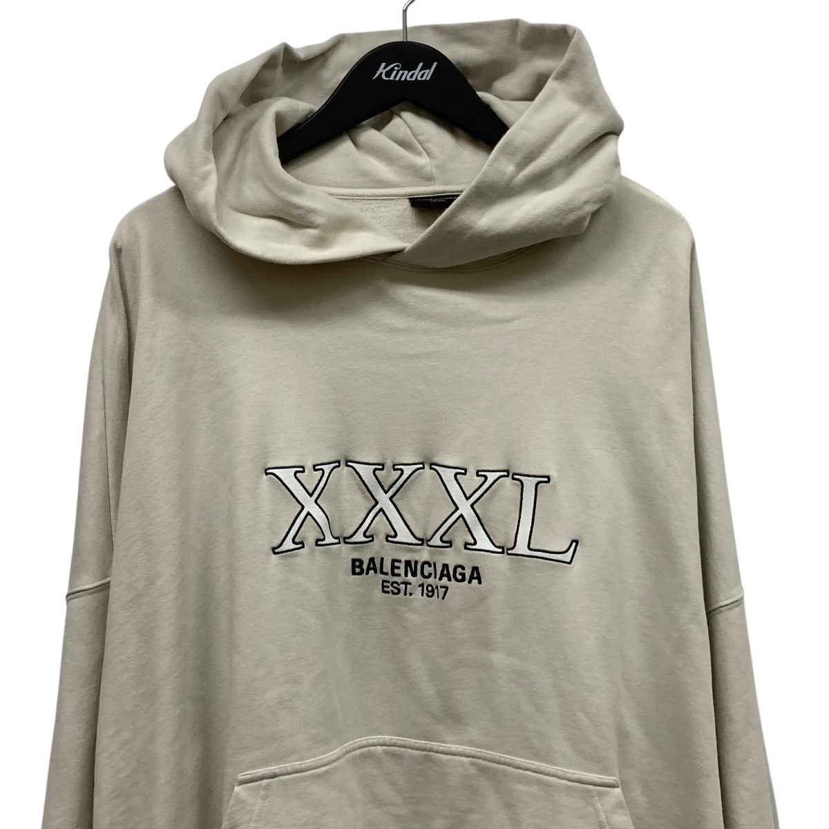 BALENCIAGA 22AWXXXL Hoodie Large FitXXXLフロントロゴパーカー713677 TNVD9 古着・中古-3枚目のアイテム画像