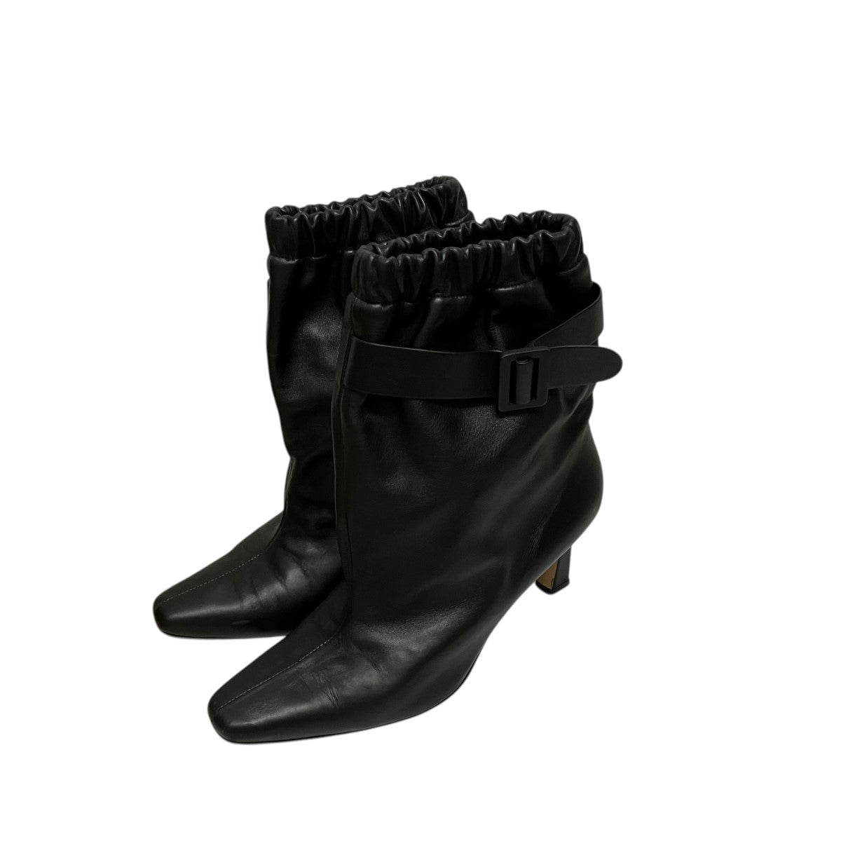 BOYY Slouchy Buckle Bootバックルヒールショートブーツ 古着・中古-1枚目のアイテム画像
