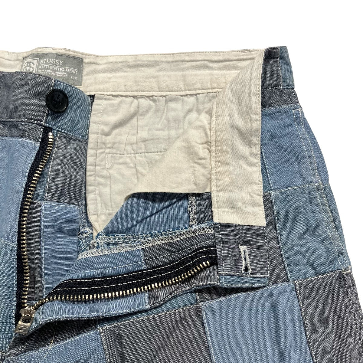 stussy デニムパッチワークハーフパンツ 古着・中古-5枚目のアイテム画像