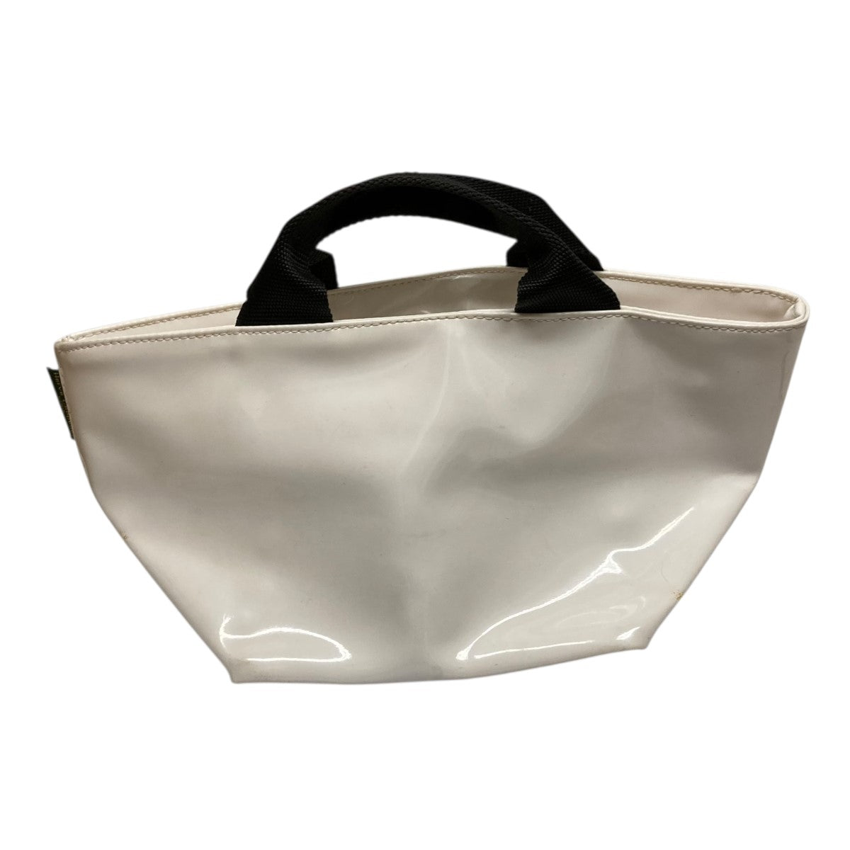 Herve Chapelier エナメルミニトートバッグ ホワイト サイズ ONE SIZE