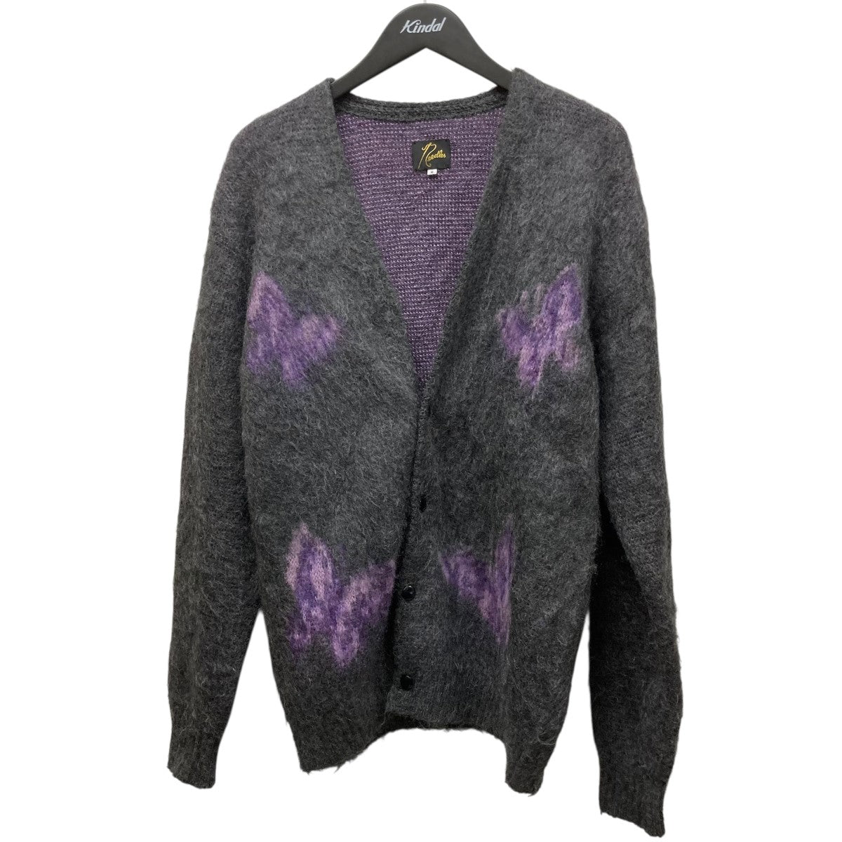 19AW総柄モヘヤカーディガンFK235 PAPILLON MOHAIR CARDIGAN