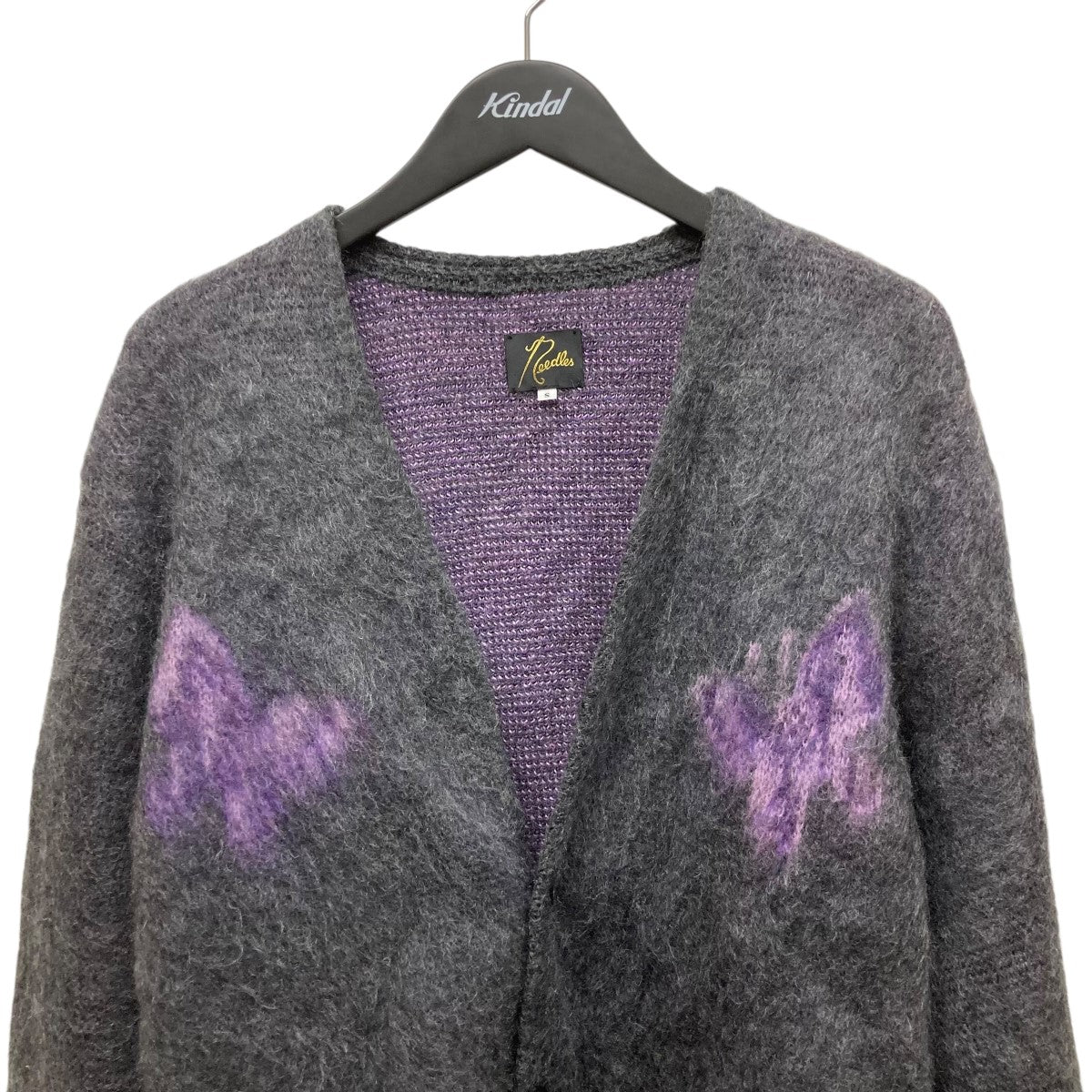 19AW総柄モヘヤカーディガンFK235 PAPILLON MOHAIR CARDIGAN