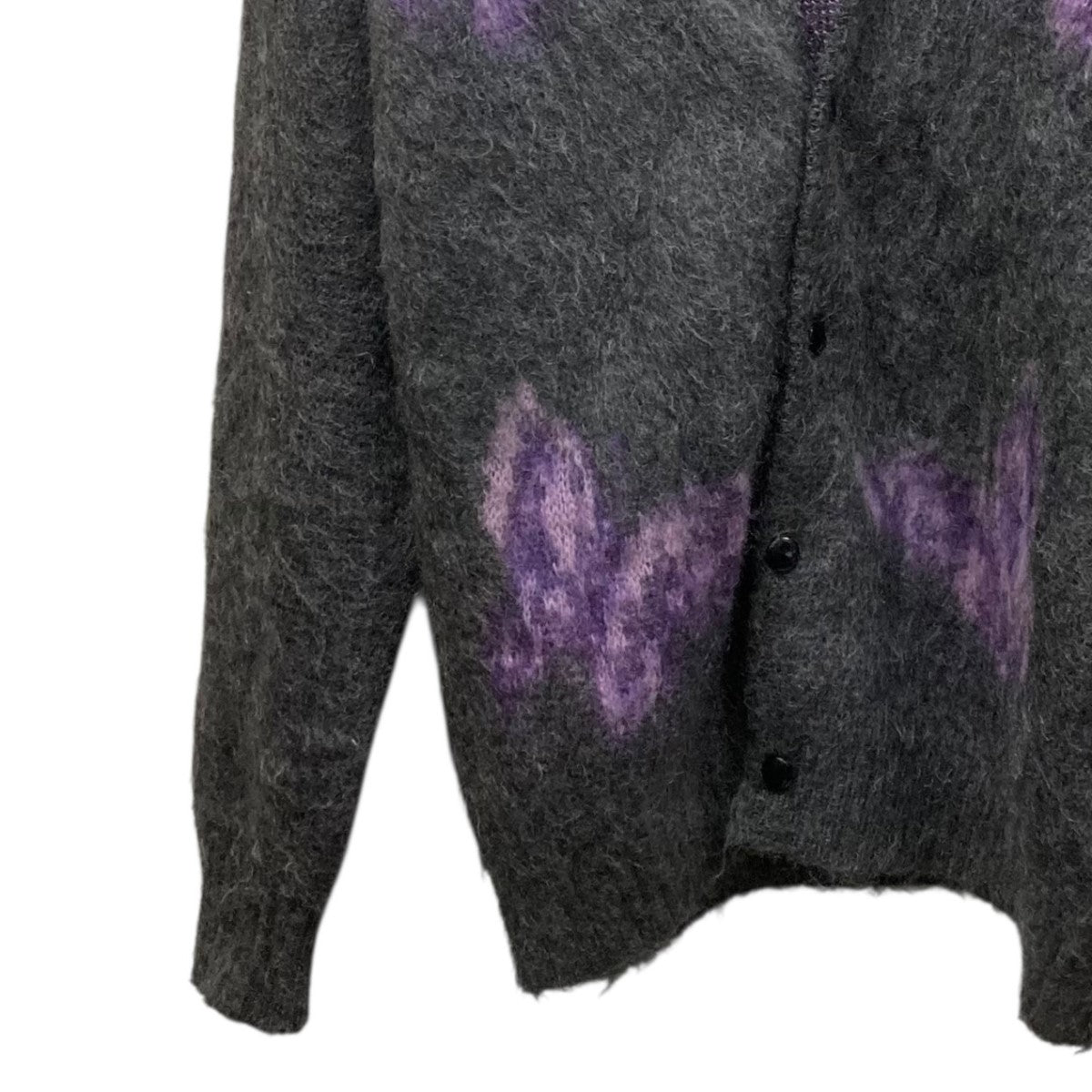 19AW総柄モヘヤカーディガンFK235 PAPILLON MOHAIR CARDIGAN