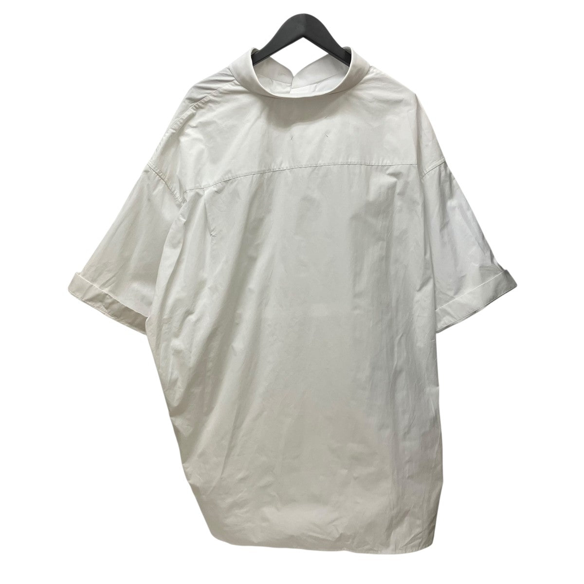 Maison Margiela ギャザーコットンハーフスリーブシャツS29DL0217 M35014 古着・中古-2枚目のアイテム画像