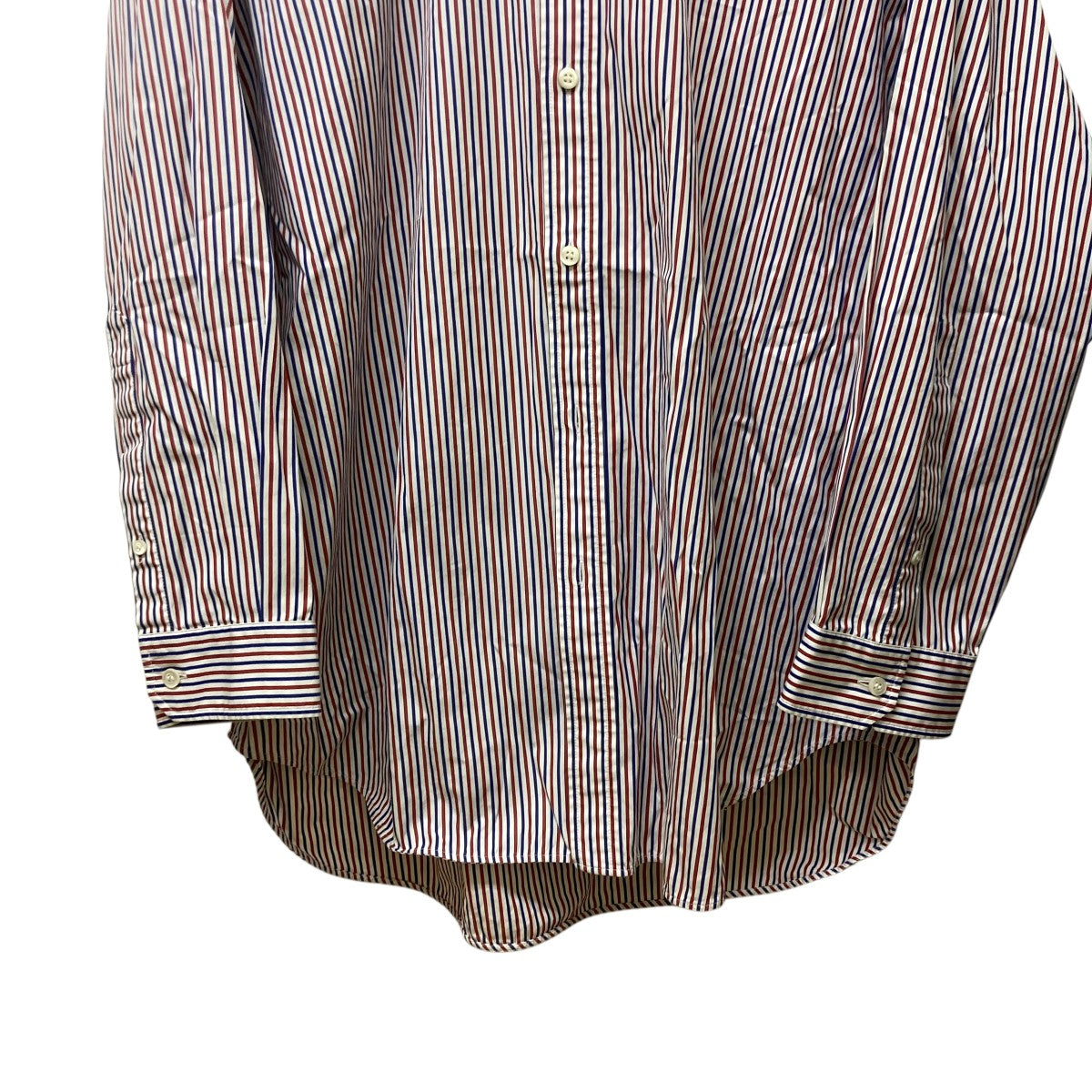 BALENCIAGA Back Patch Stripe Shirtストライプシャツ518068 古着・中古-4枚目のアイテム画像