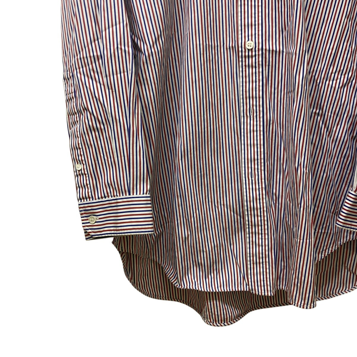 BALENCIAGA Back Patch Stripe Shirtストライプシャツ518068 古着・中古-5枚目のアイテム画像