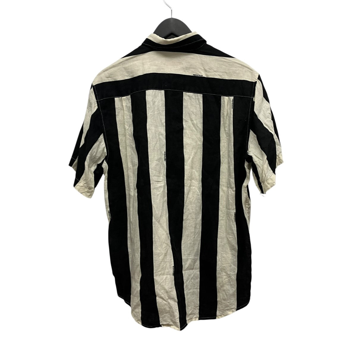 Wide Stripe Shirt半袖リネンストライプシャツ