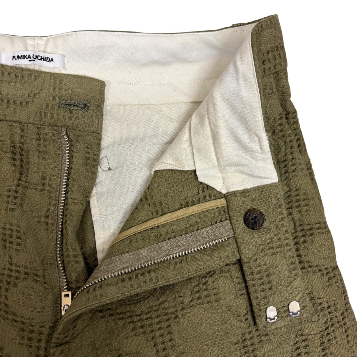 WAFFLE STRAIGHT PANTSジャガードパンツFU-T-PT009