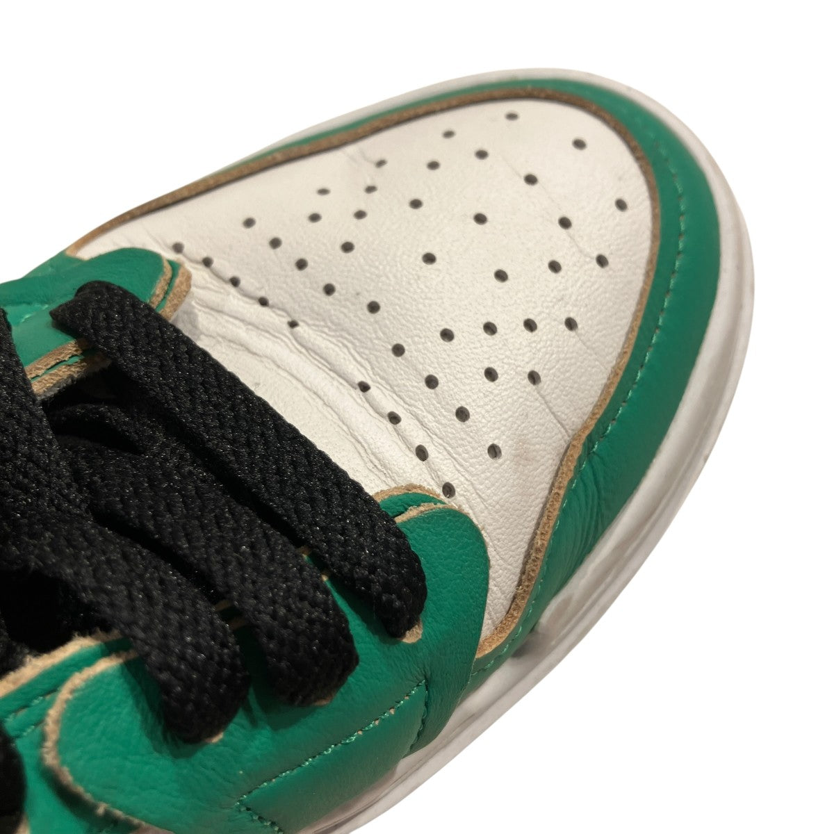 NIKE Women’s Air Jordan 1 Low Elevate Lucky Green厚底スニーカーDQ8394-301 古着・中古-6枚目のアイテム画像