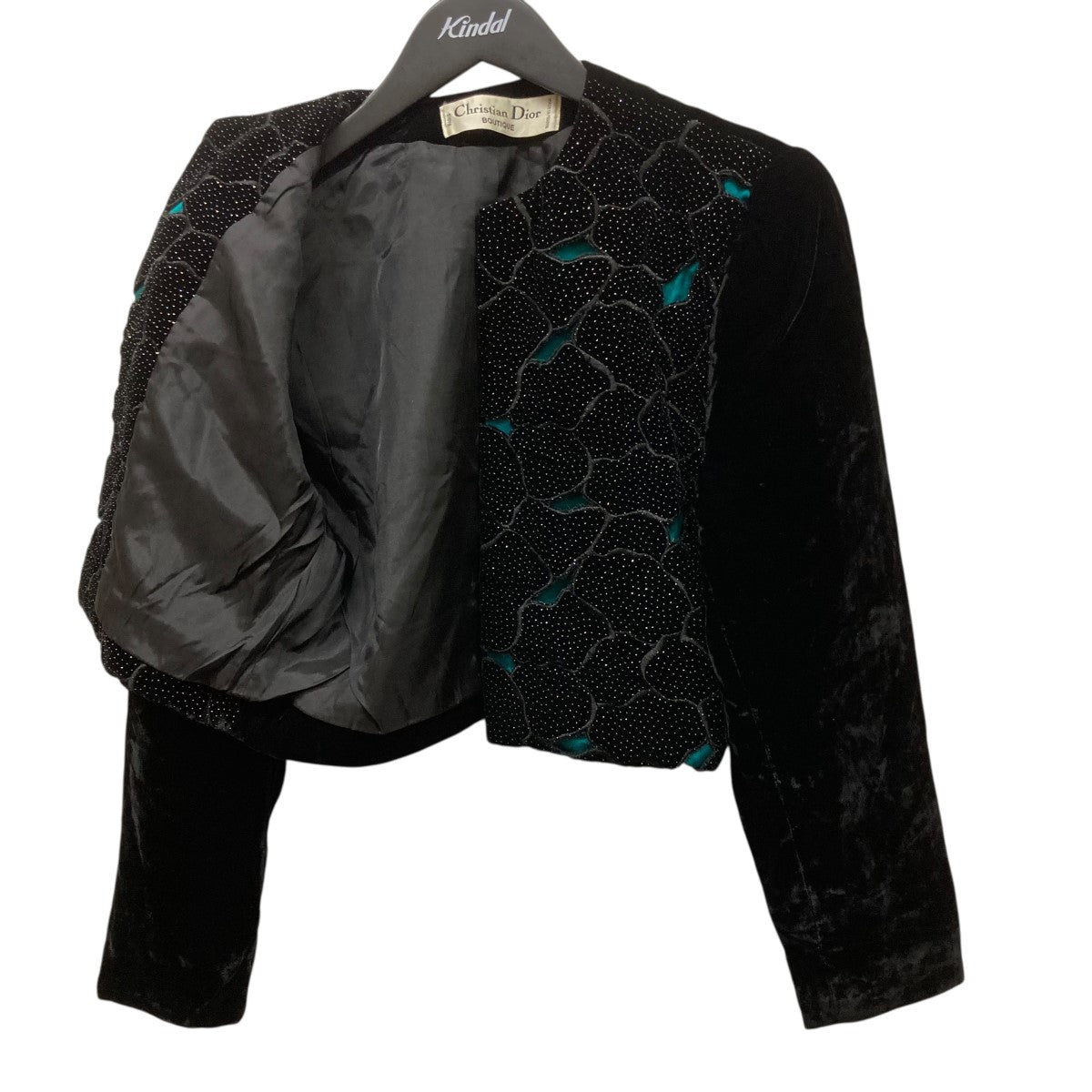 美品✨クリスチャンディオール ヴィンテージ ベロア テーラードジャケット ラメ 美品✨クリスチャンディオール ヴィンテージ ベロア テーラード