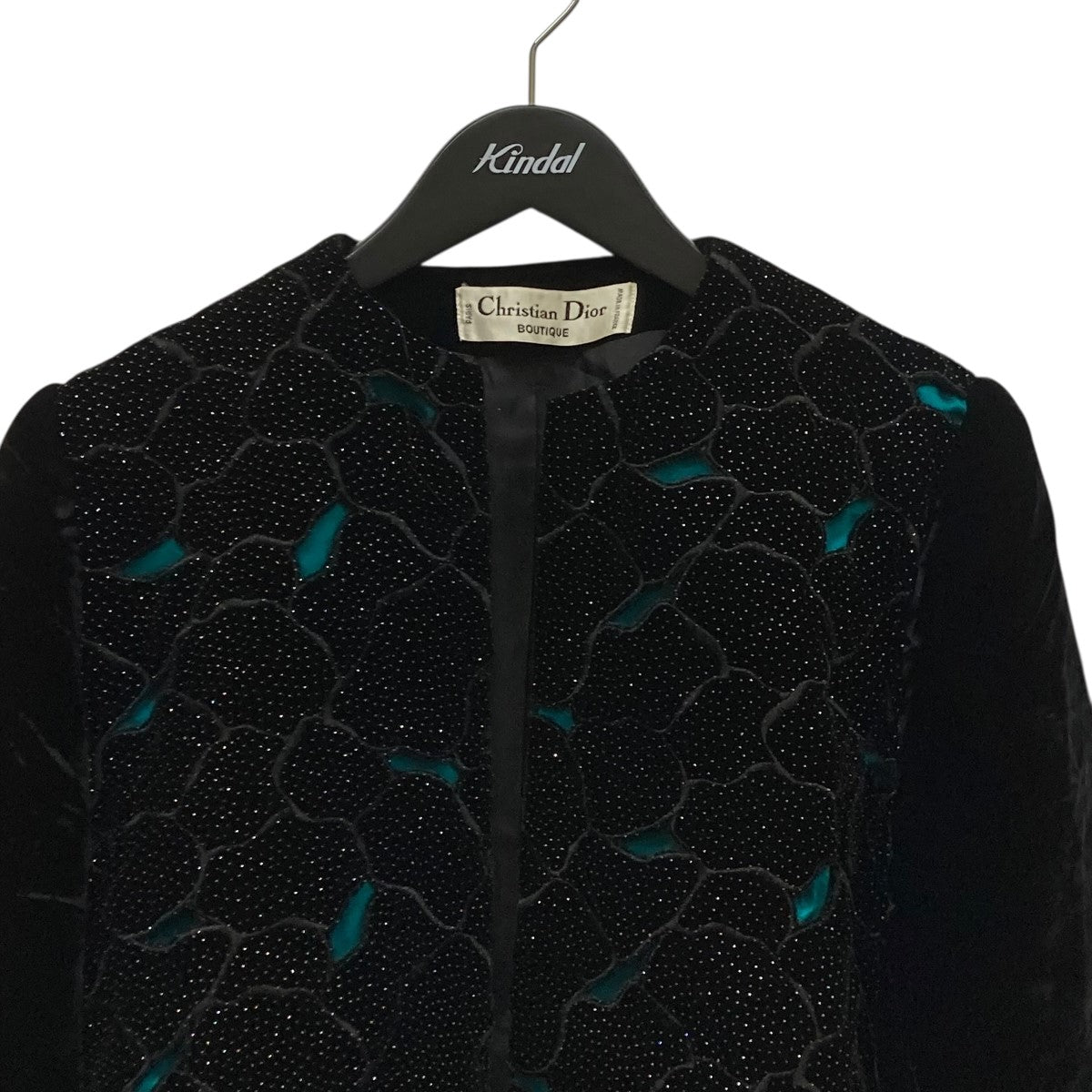美品✨クリスチャンディオール ヴィンテージ ベロア テーラードジャケット ラメ 美品✨クリスチャンディオール ヴィンテージ ベロア テーラード
