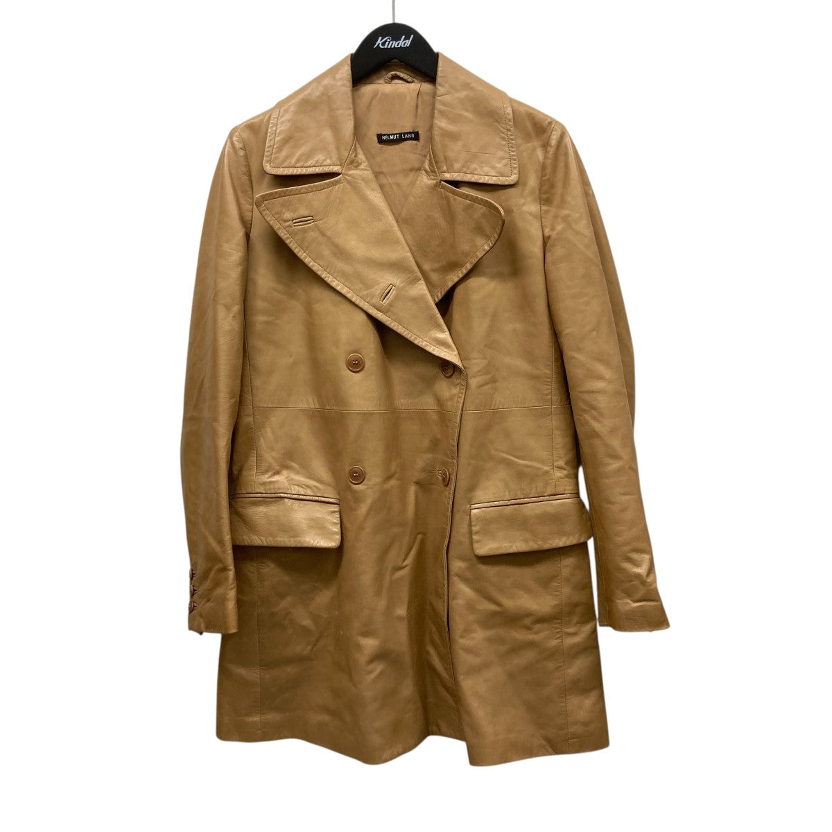 HELMUT LANG asymmetry coat ヘルムートラング コート HELMUT LANG(ヘルムートラング) ダブルレザーコートH1101 H1101