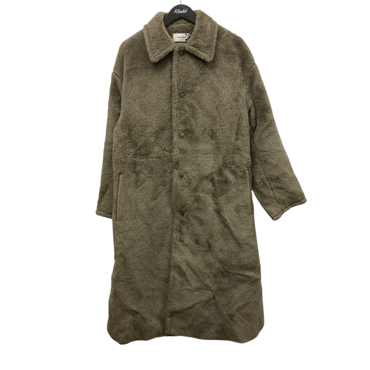 25AWWOOL SILK BAL COLLAR BOA COATボアコート25FW-RECT-471-J