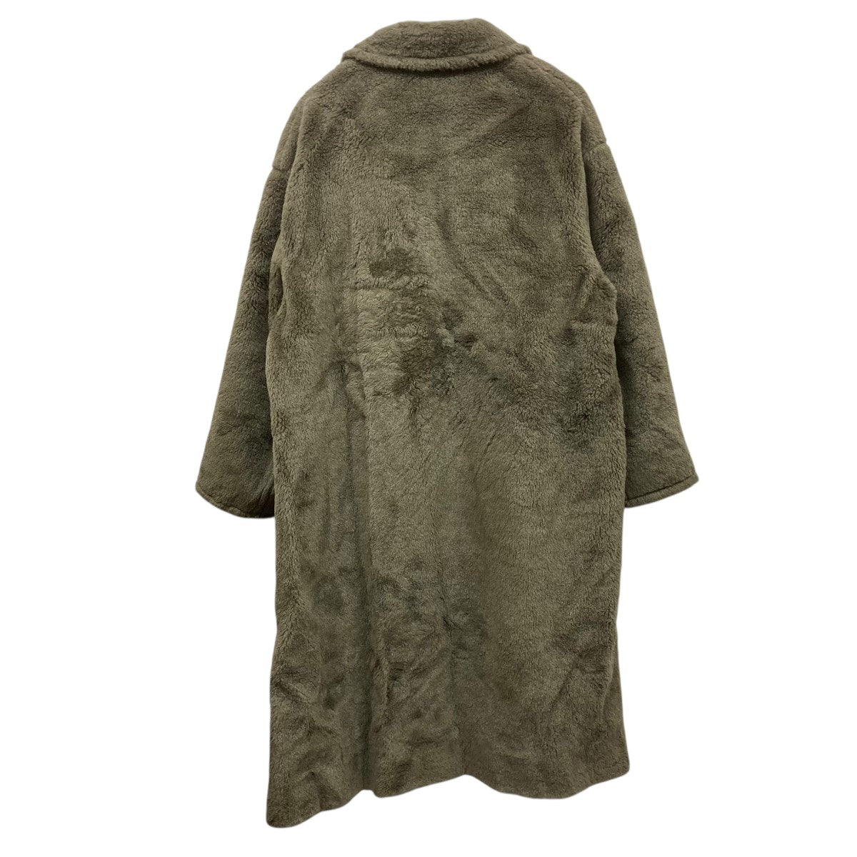 25AWWOOL SILK BAL COLLAR BOA COATボアコート25FW-RECT-471-J