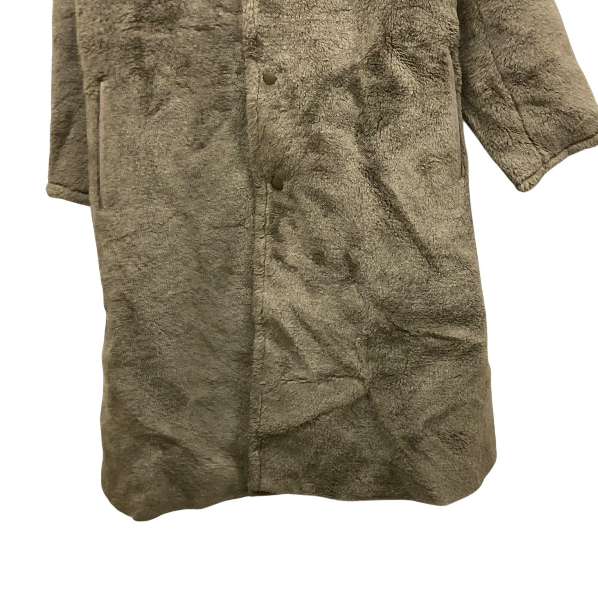 25AWWOOL SILK BAL COLLAR BOA COATボアコート25FW-RECT-471-J