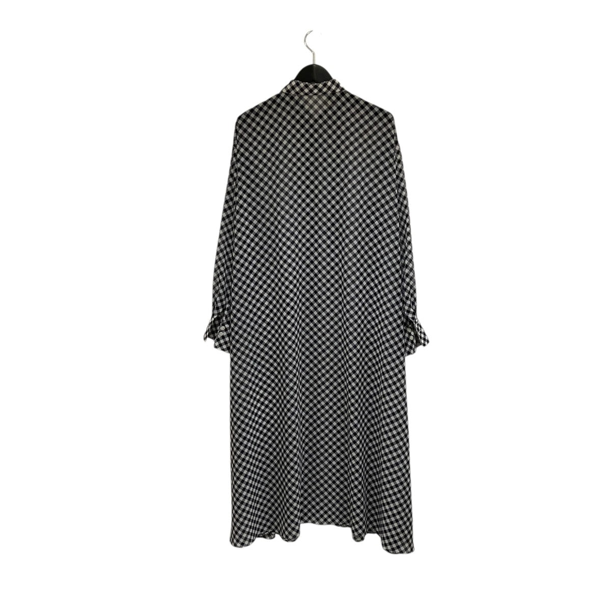 AMERI GINGHAM CHECK SHIRT DRESSギンガムチェックシースルーシャツワンピース01210550730 古着・中古-2枚目のアイテム画像