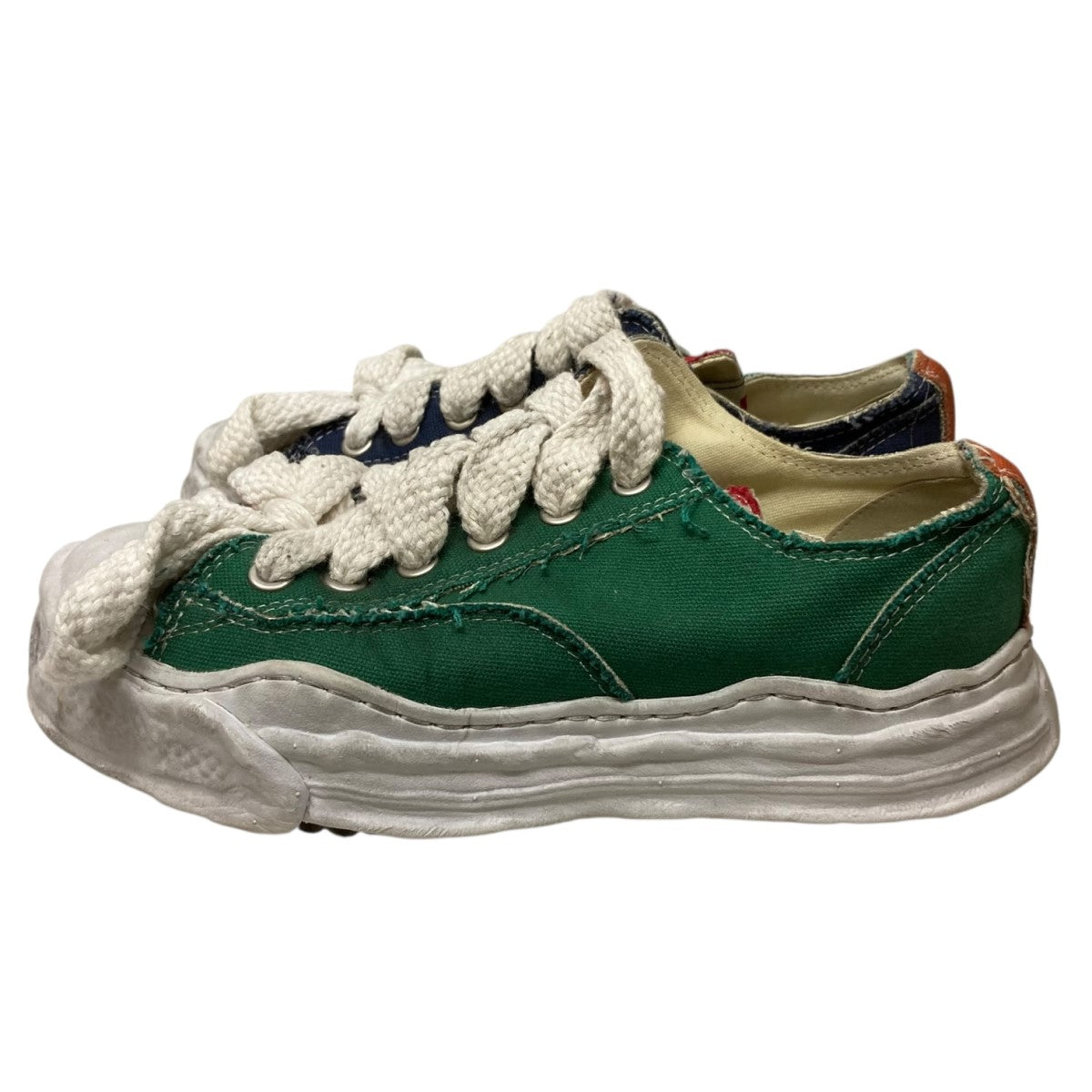 HANK original distressed effect sole canvas Low-Top sneakerキャンバススニーカーA07FW727