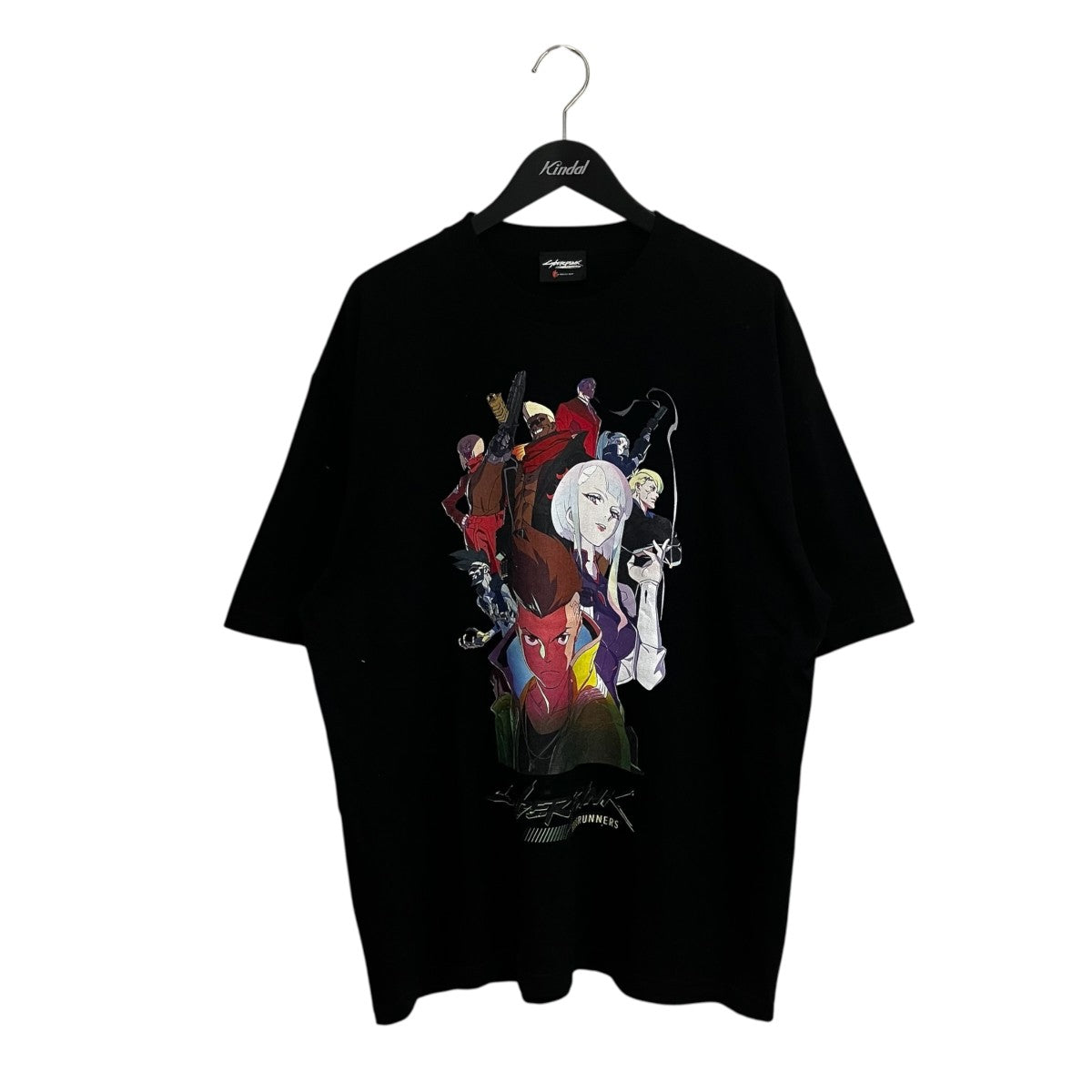 NO BRAND EDGE RUNNERS サイバーパンクプリントTシャツ 古着・中古-1枚目のアイテム画像