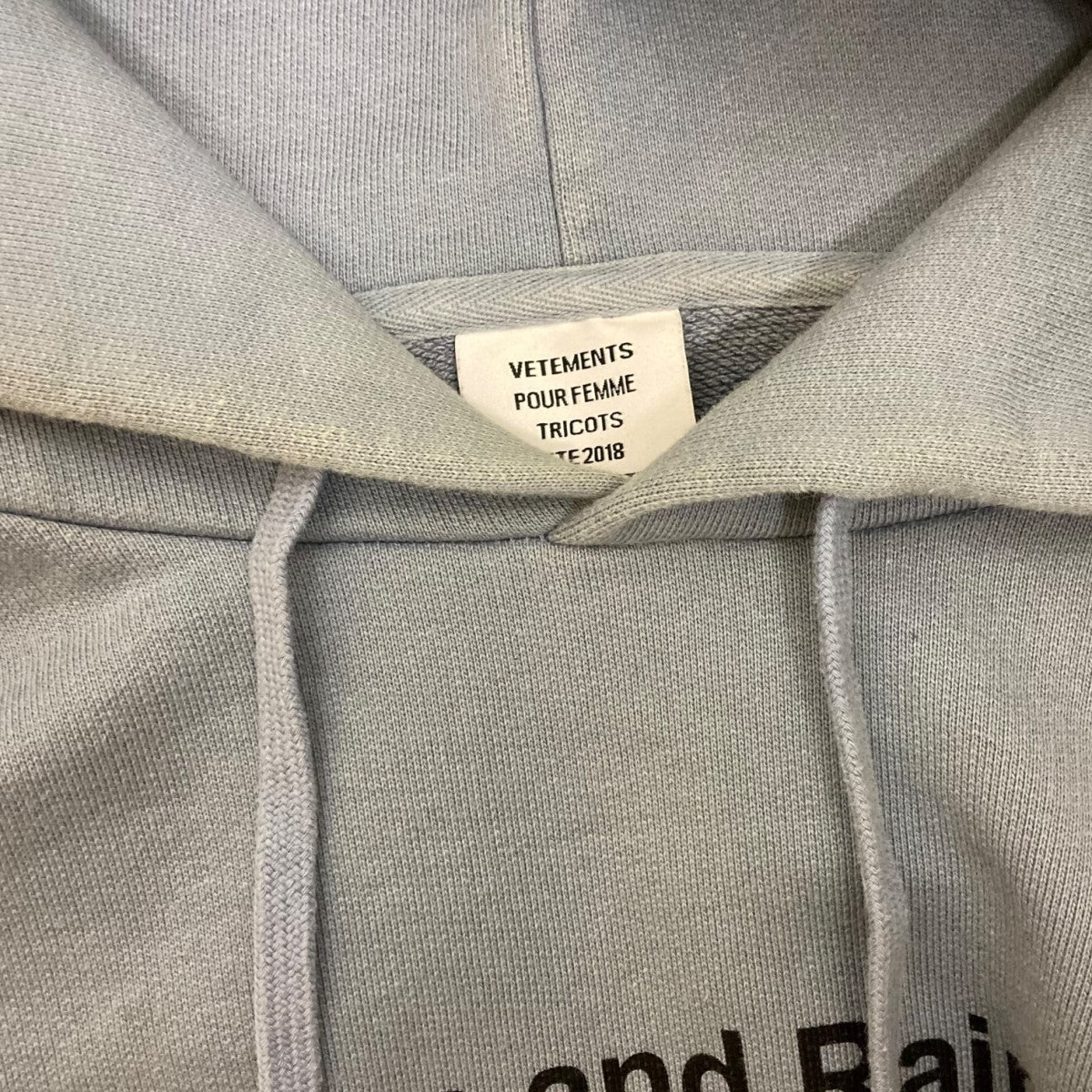 VETEMENTS 18SSRainbows Unicorn HoodedユニコーンプリントフーデッドパーカーWSS18TR28 古着・中古-8枚目のアイテム画像