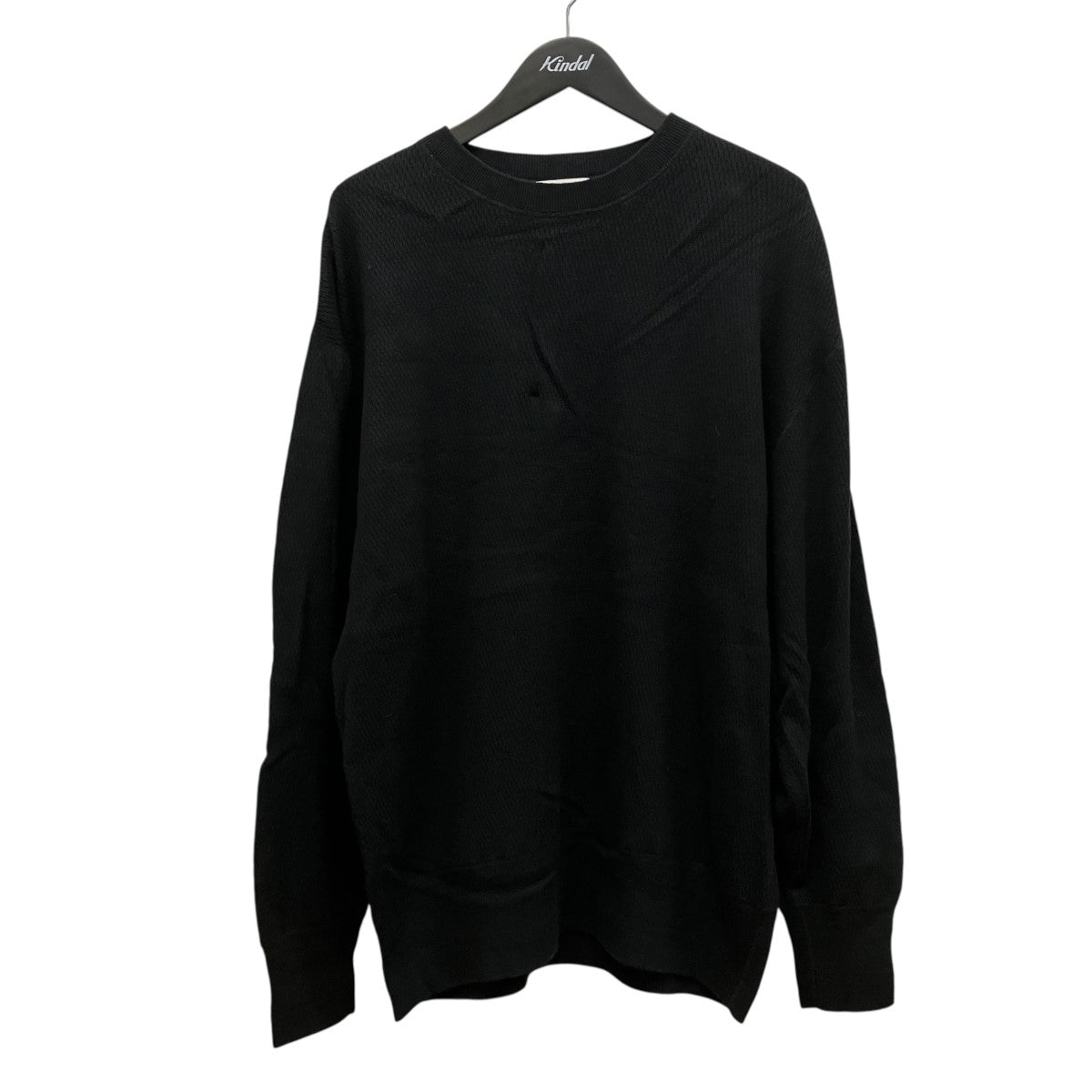クルーネックカシミヤ混ニット222-11278